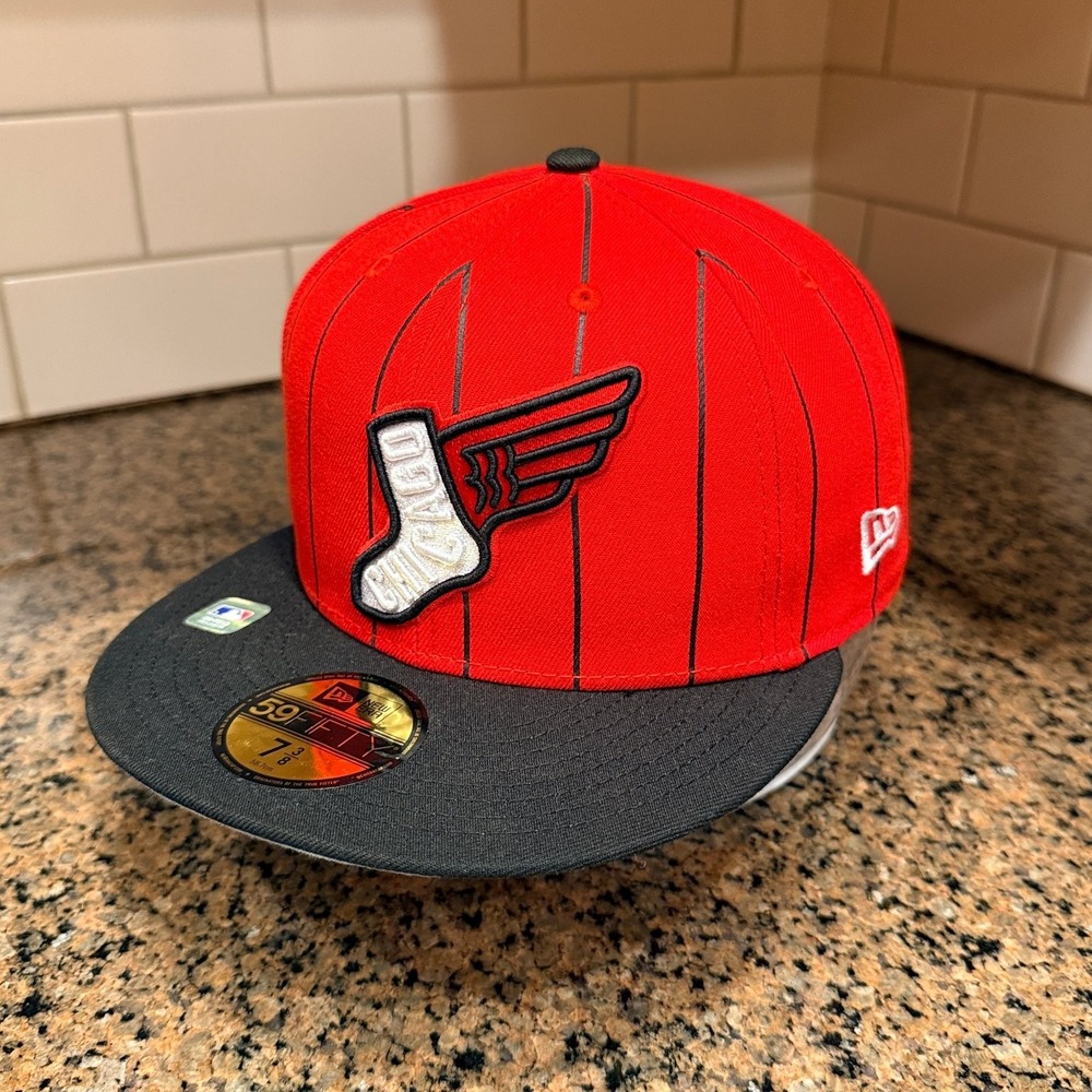 Chicago White Sox City Connect New Era 59FIFTY Hat 7 3/8 Pin Stripe New